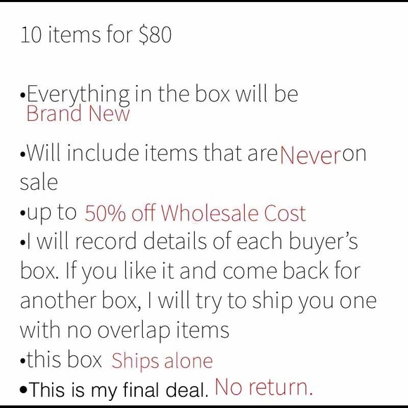 📦 10 PC for $80 warehouse clearance mystery box - Picture 2 of 2